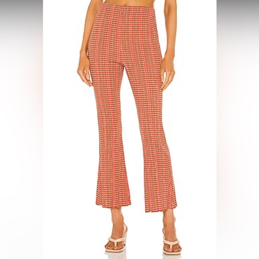 Free People || Fine Line Slim Pant - Rust Combo